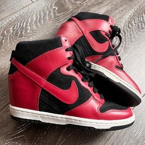 EUC NIKE Dunk Sky Hi Hidden Wedge Sneakers